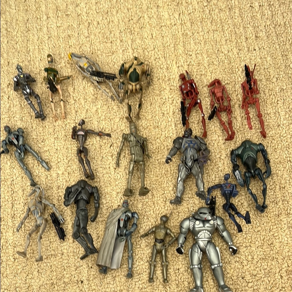 Star Wars mixed collection of droids & battle droids Action Figures